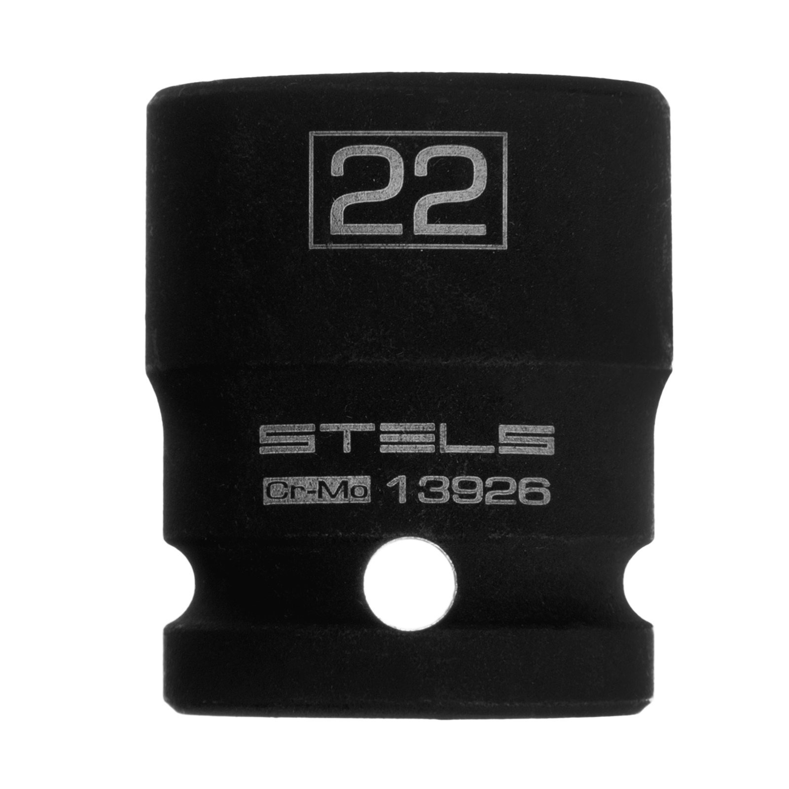 Головка ударная шестигранная, 22 мм, 1/2, CrMo Stels 