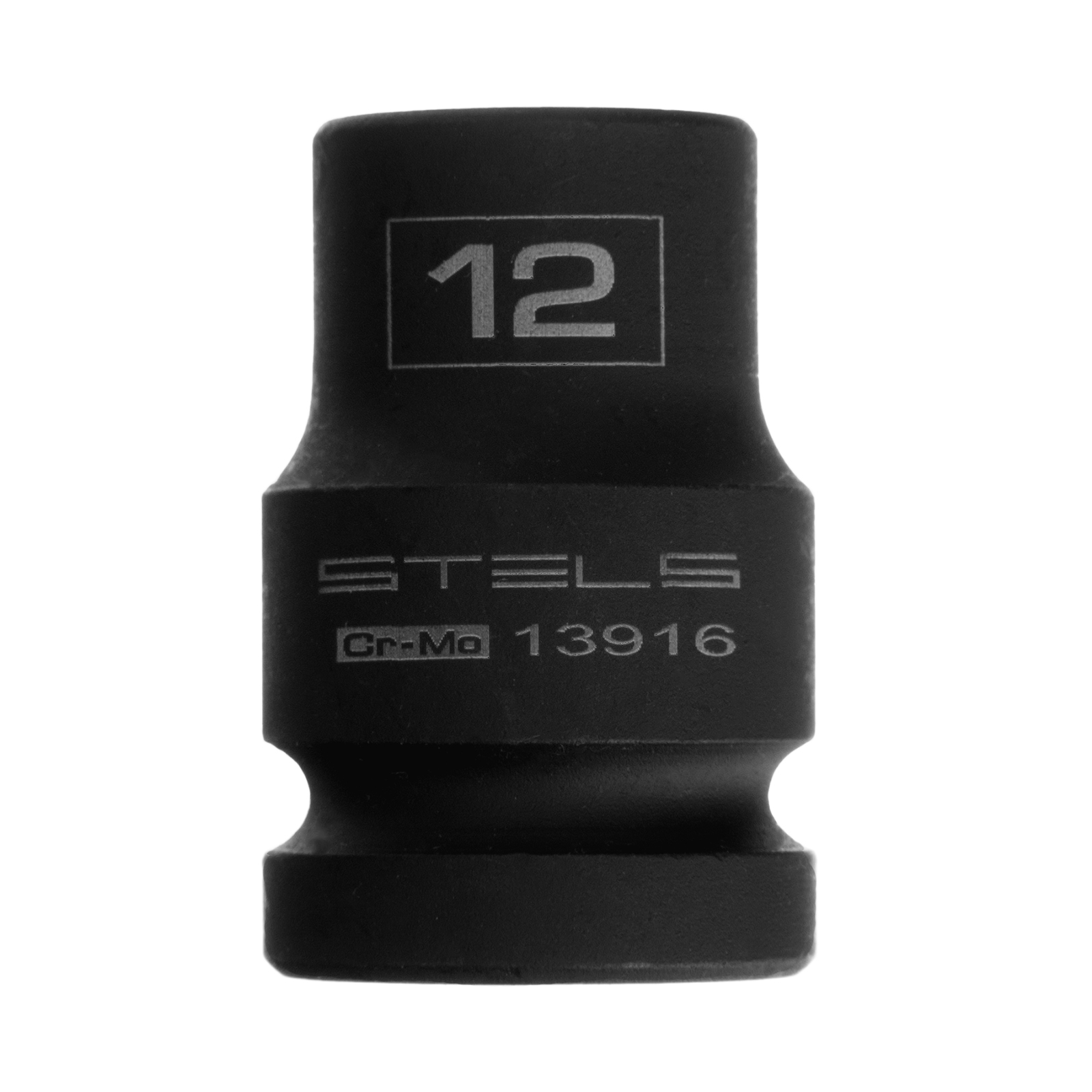 Головка ударная шестигранная, 12 мм, 1/2, CrMo Stels 