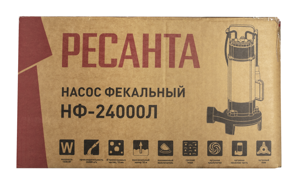 Фекальный насос Ресанта НФ-24000Л с измельчителем 