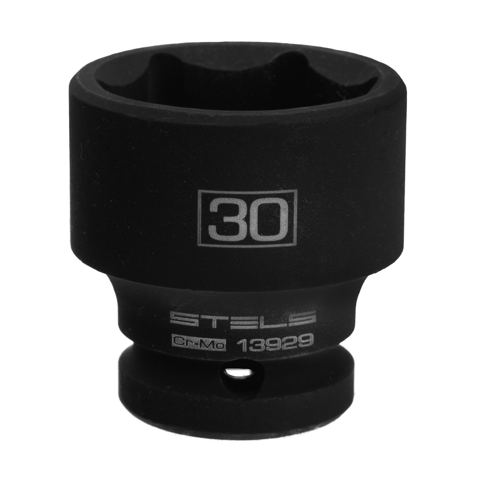 Головка ударная шестигранная, 30 мм, 1/2, CrMo Stels 