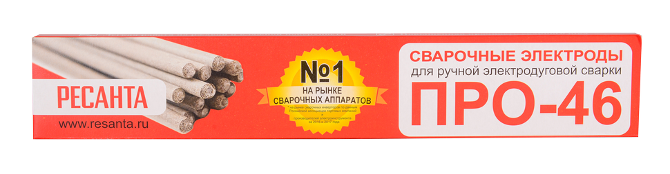 Сварочный электрод Ресанта ПРО-46, Ф2,5 Пачка 1кг 