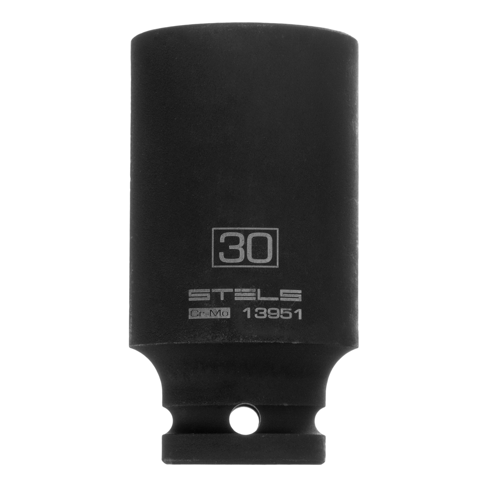 Головка ударная удлиненная шестигранная, 30 мм, 1/2, CrMo Stels 