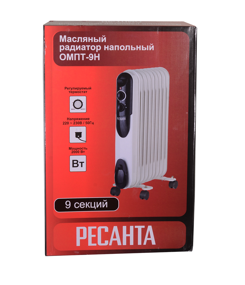 Масляный радиатор РЕСАНТА ОМПТ-9Н 