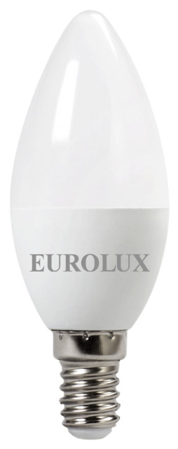 Лампа светодиодная EUROLUX LL-E-C37-5W-230-4K-E14 