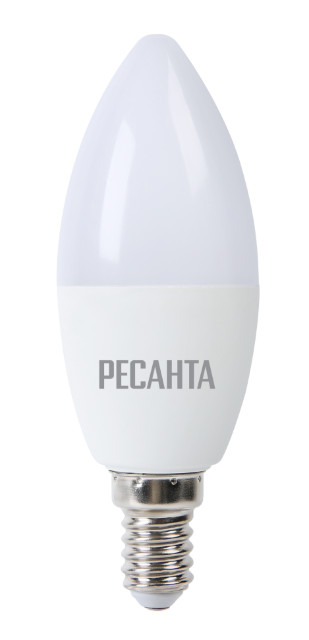 Лампа светодиодная РЕСАНТА LL-R-C37-7W-230-3K-E14 