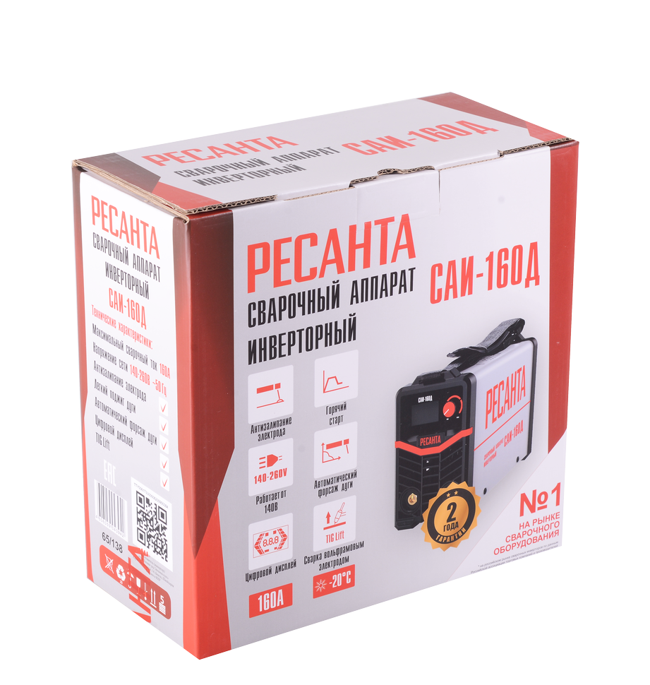 Сварочный аппарат инверторный Ресанта САИ-160Д 