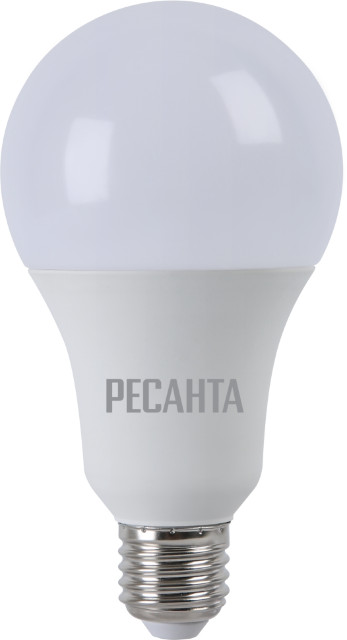 Лампа светодиодная РЕСАНТА LL-R-A80-20W-230-3K-E27 