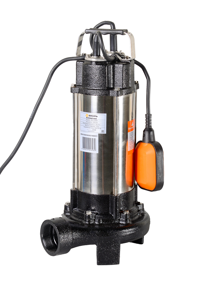 Фекальный насос Вихрь ФН-2200Л с измельчителем 