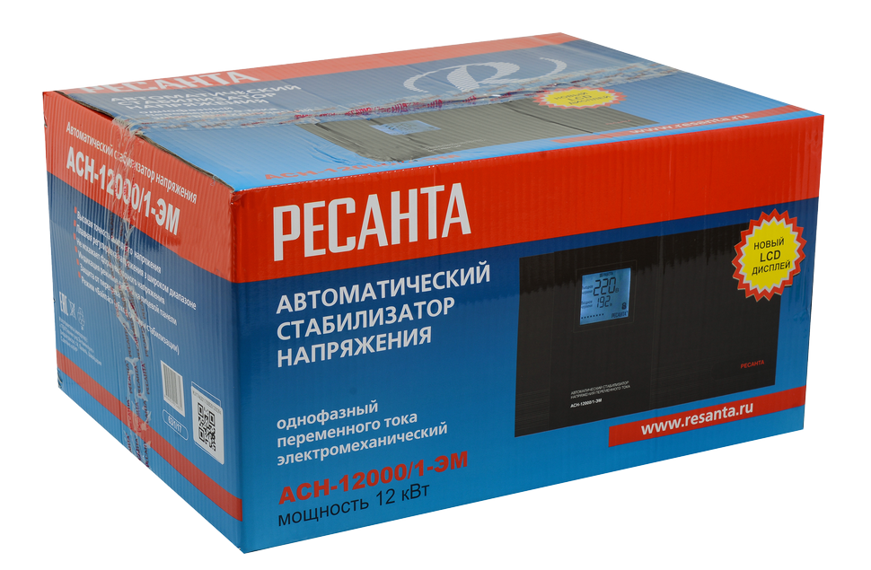 Стабилизатор напряжения Ресанта АСН-12000/1-ЭМ 