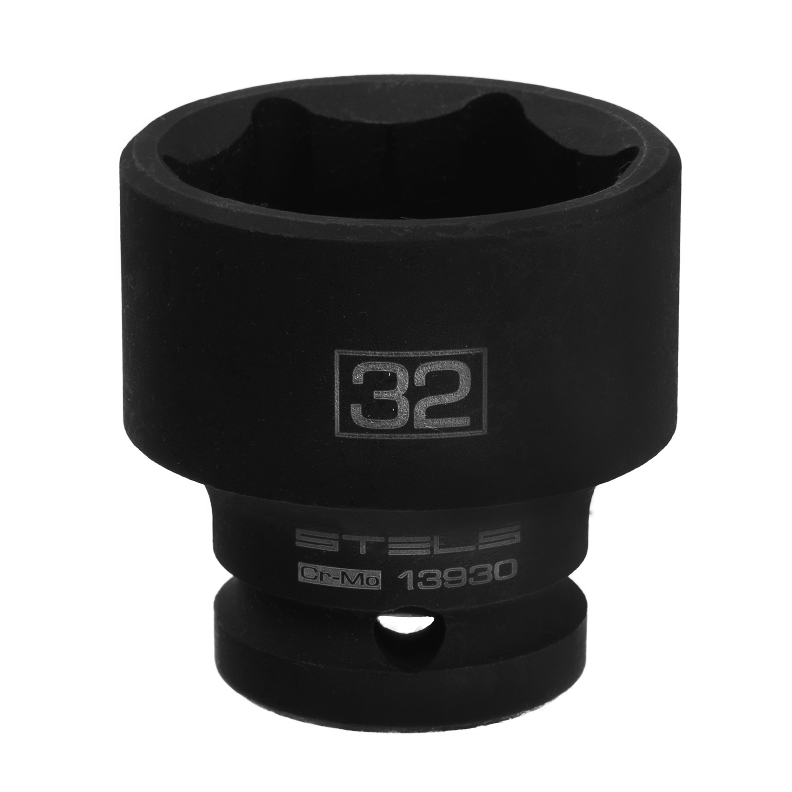 Головка ударная шестигранная, 32 мм, 1/2, CrMo Stels 