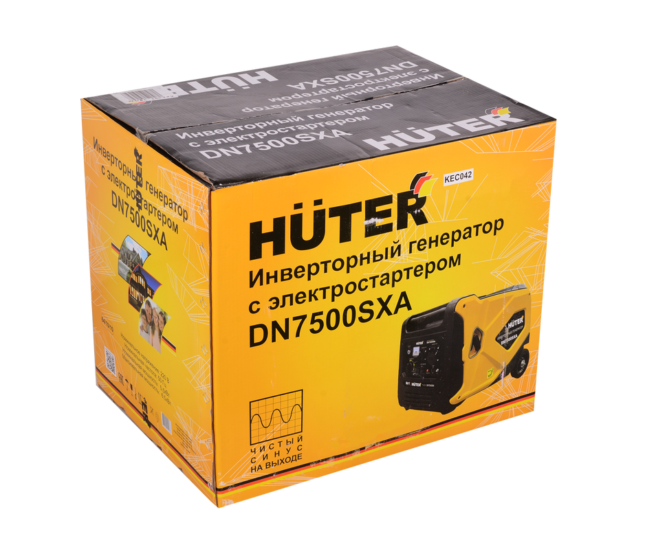 Инверторный генератор Huter DN7500SXA (электростартер) 