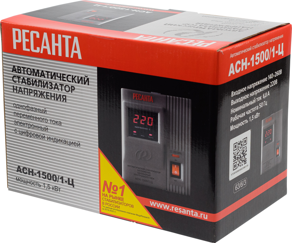Стабилизатор напряжения Ресанта АСН-1500/1-Ц 